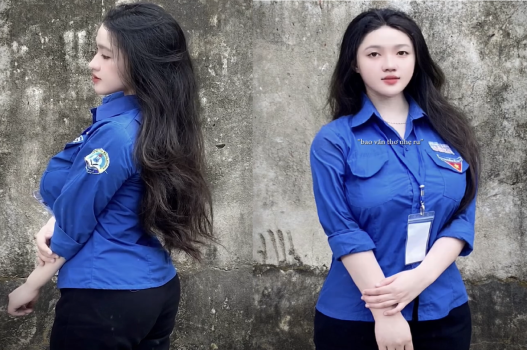 Vẻ đẹp quyến rũ của cô sinh viên tình nguyện có thân hình gợi cảm